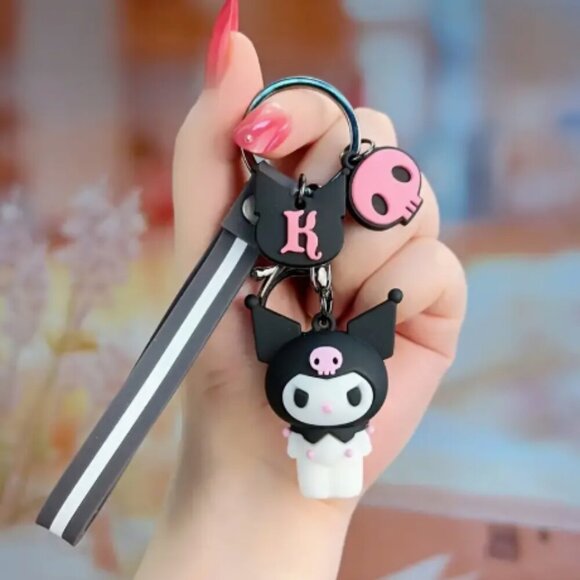 Hello Kitty Kuromi My Melody Cinnamaroll Wristlet Keychain Charm Choose 1 NWT - Picture 3 of 6